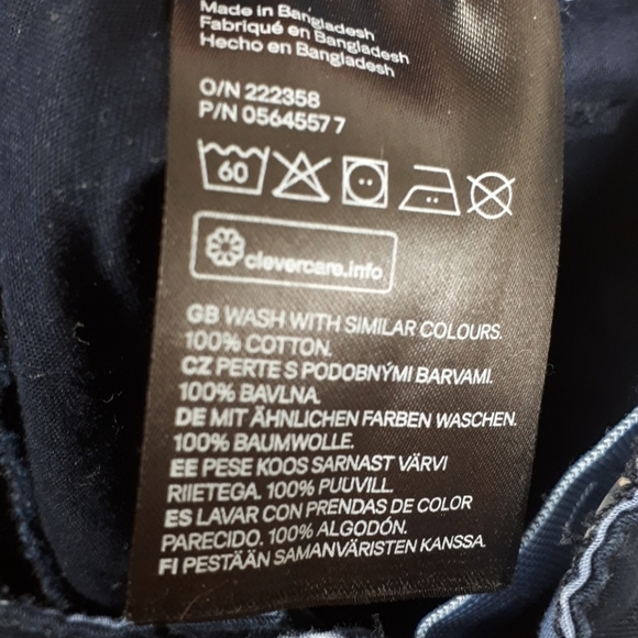 H&M Toddler Cotton Shorts Blue Size 12-18 Months - Picture 6 of 6